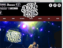 Tablet Screenshot of dirty-thrills.com